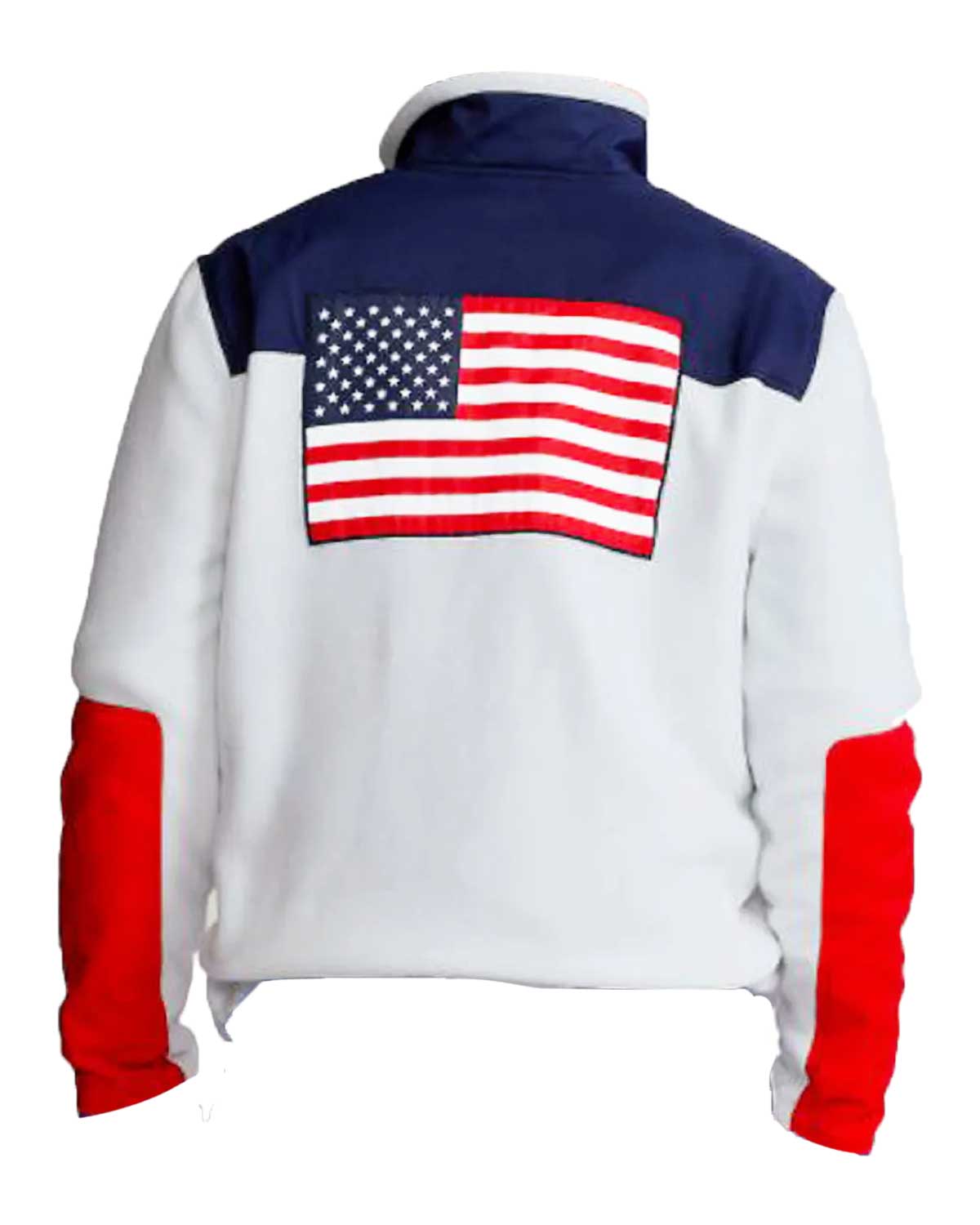 USA Team 2022 Olympics Ceremony Navy Blue And White Jacket 