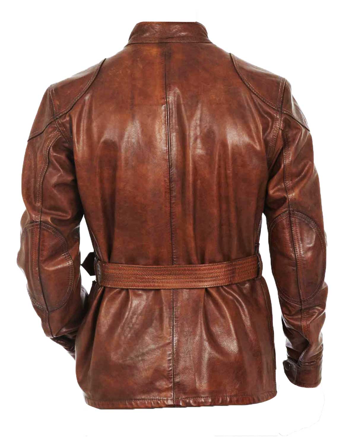 Benjamin Button Brad Pitt Brown Leather Motorcycle Jacket