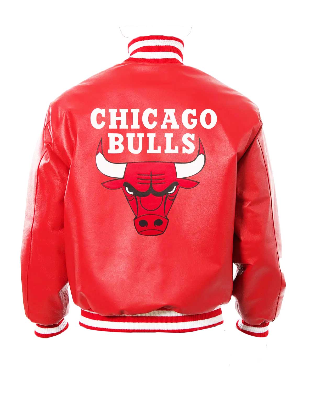 Chicago Bulls Red Letterman Leather Jacket | Elite Jacket