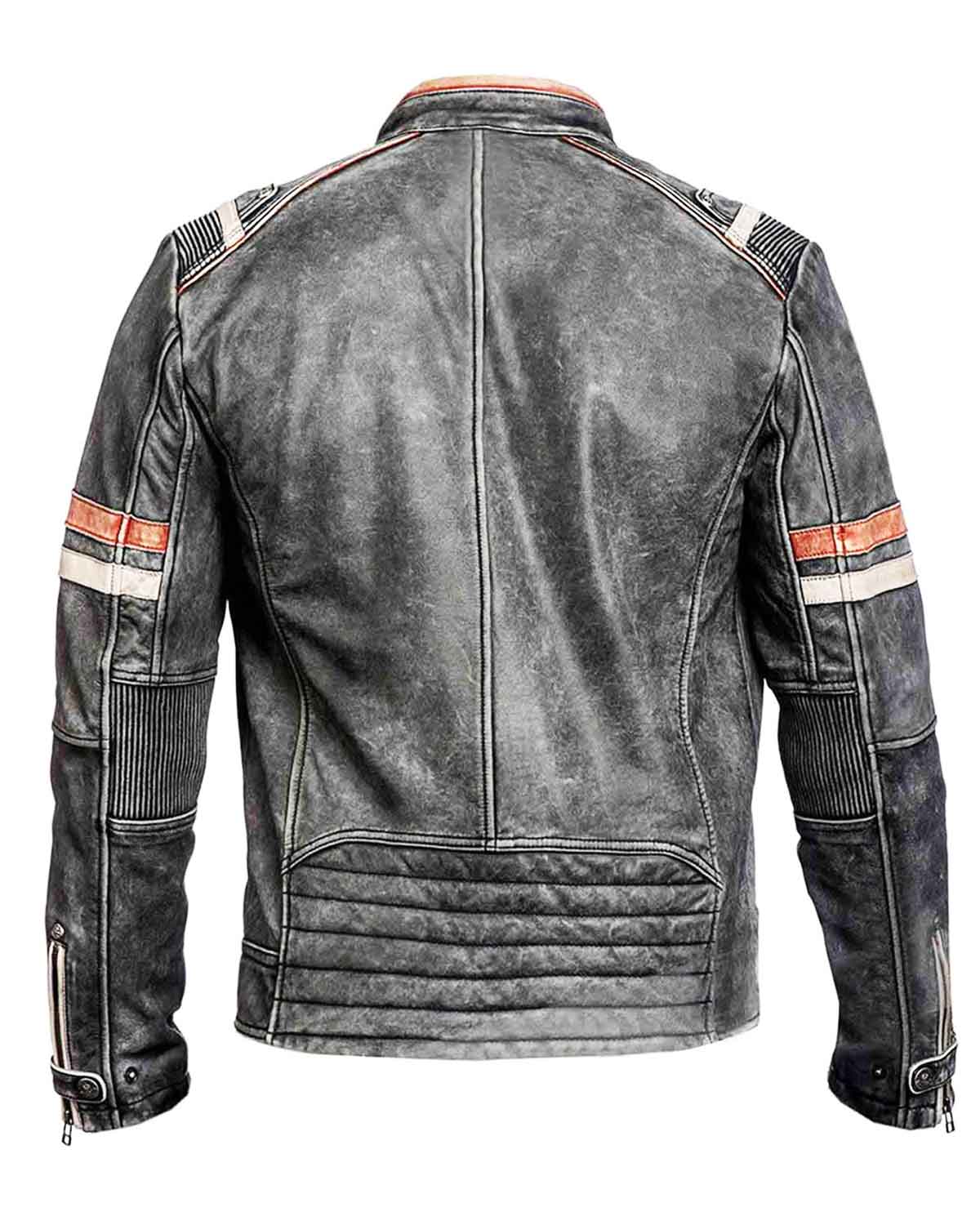 Eurovision Will Ferrell Cafe Racer Leather Jacket | Elite Jacket