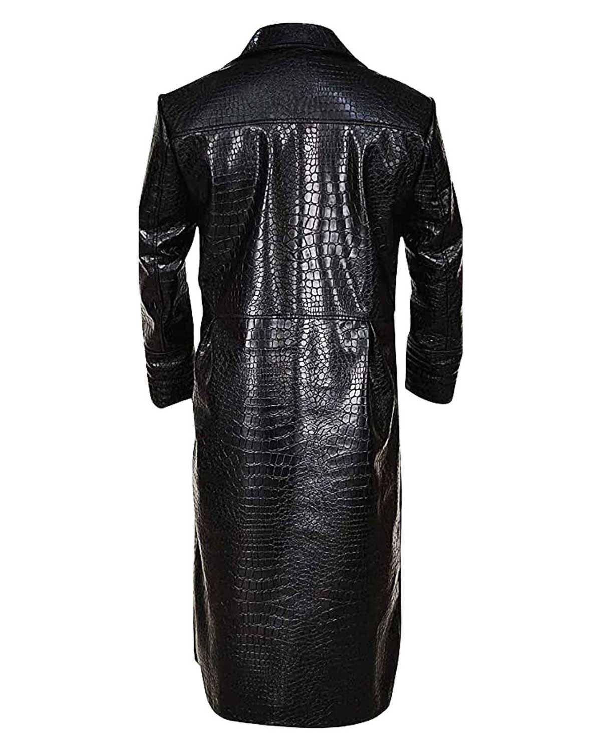 The Matrix Morpheus Laurence Black Trench Coat | Elite Jacket
