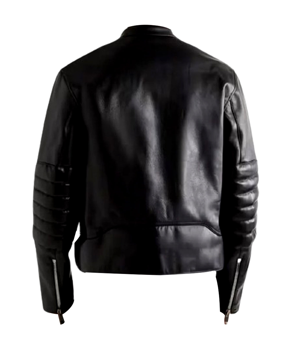 Mens Slim Fit Lambskin Leather Motorcycle Jacket