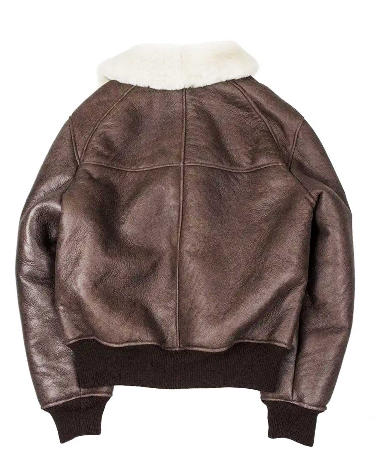 Fur B-26 Aviator Shearling Bomber Leather Jacket | Elite Jacket