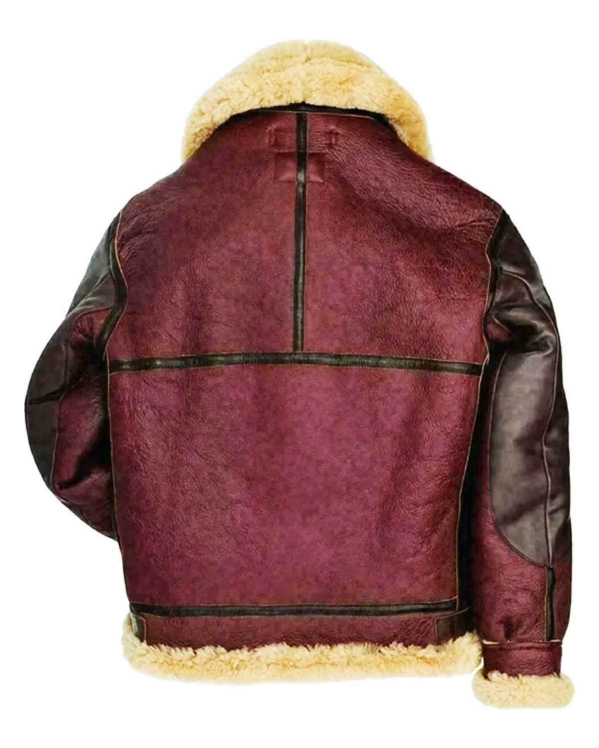 Mens RAF Cockpit Aviator B3 Shearling Bomber Jacket