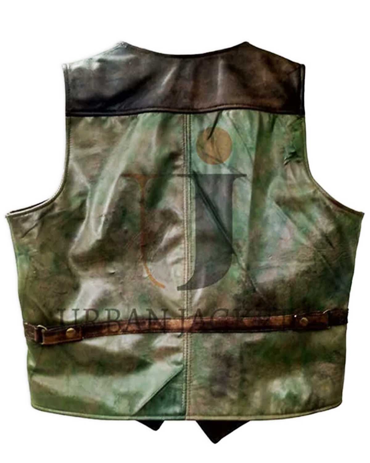 Mens Chris Pratt Jurassic World Leather Vest | Elite Jacket