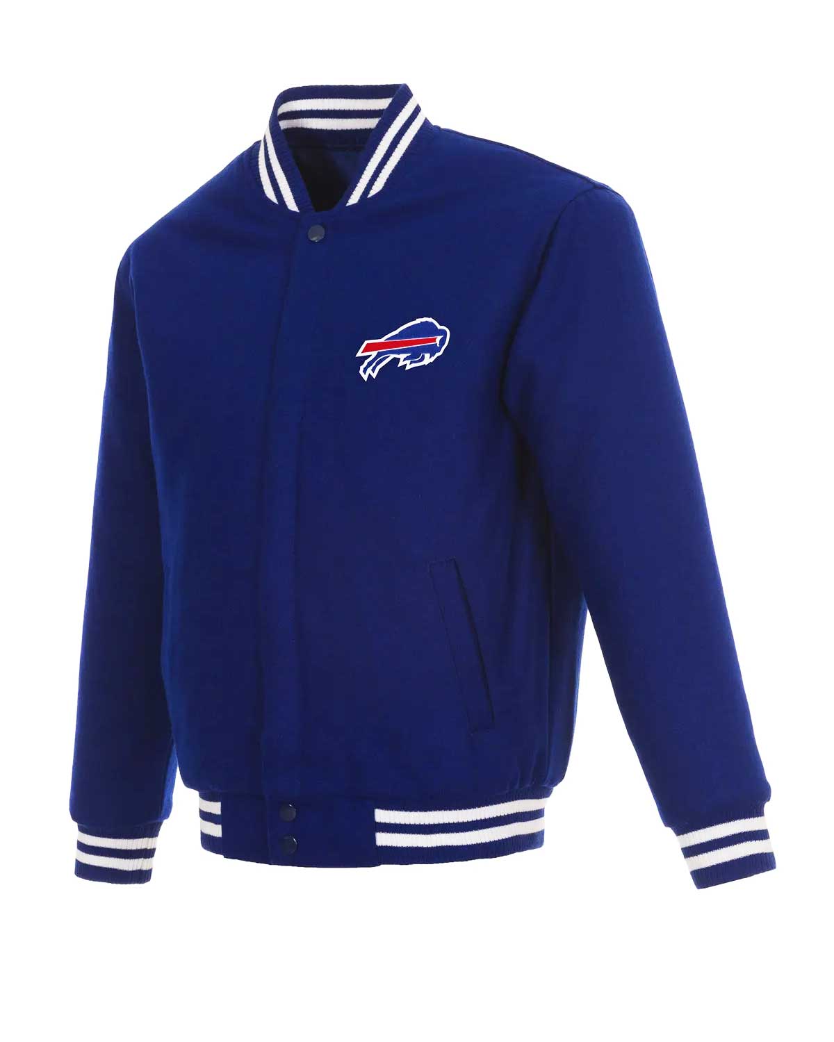 Buffalo Bills Royal Blue Wool Bomber Jacket | Elite Jacket