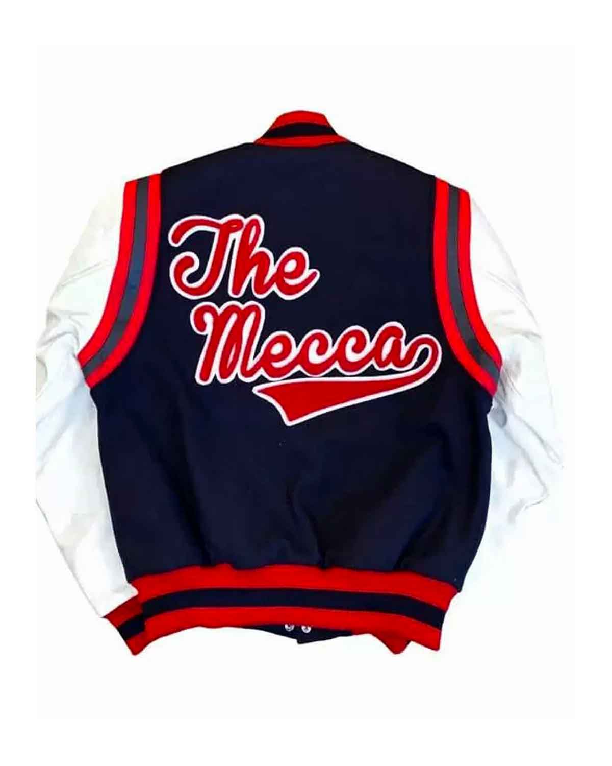 The Mecca Howard University Blue And White Varsity Jacket