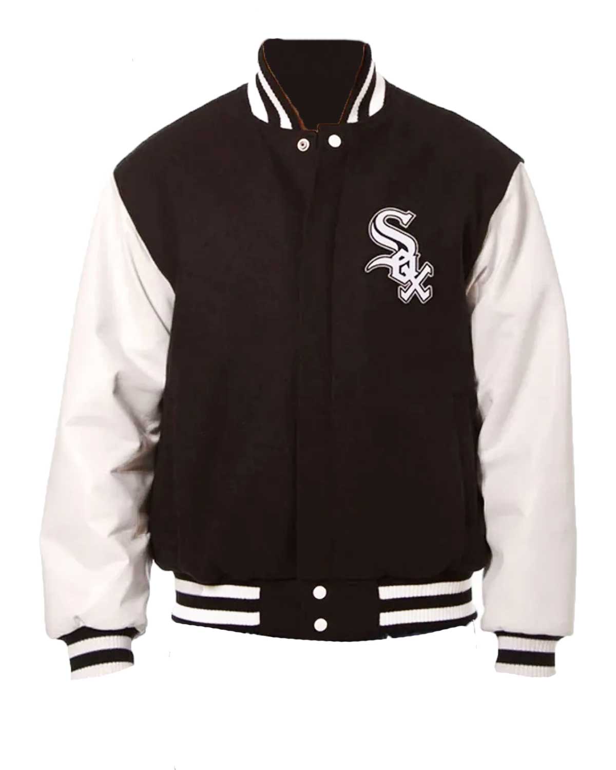 MLB Chicago White Sox Varsity Black And White Varsity Jacket