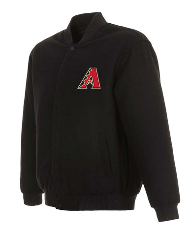 Arizona Diamondbacks Black Wool Bomber Jacket | Elite Jacket