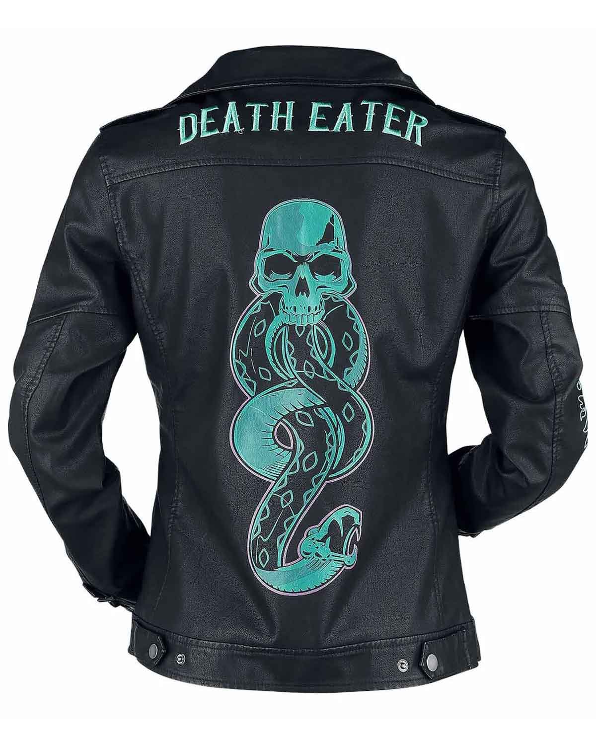 Death Eater Belted Black Leather Biker Jacket | Elite Jacket