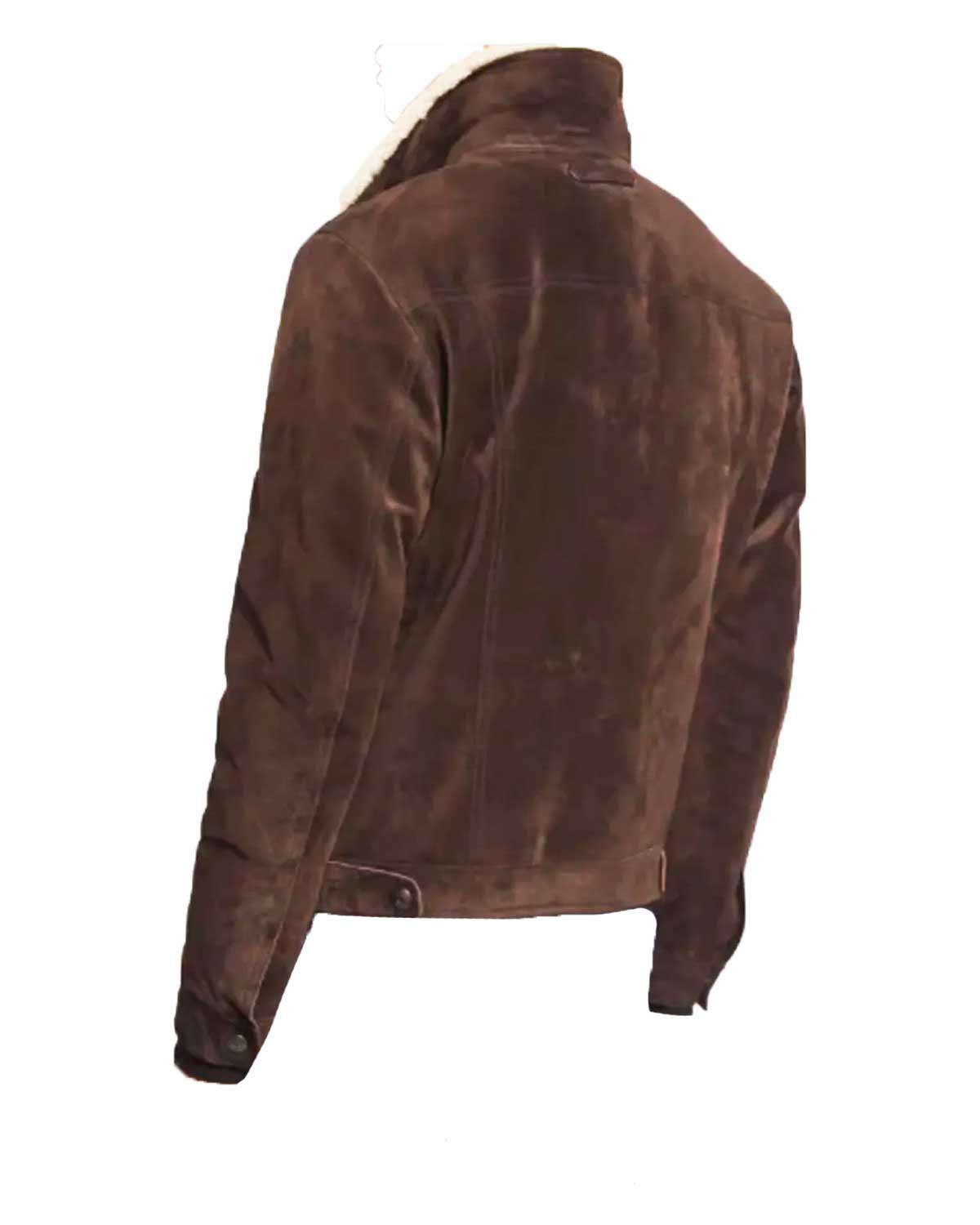 Springsteen Shearling Jacket Bruce Springsteen Jeep Ad Sude Leather Jacket | Elite Jacket