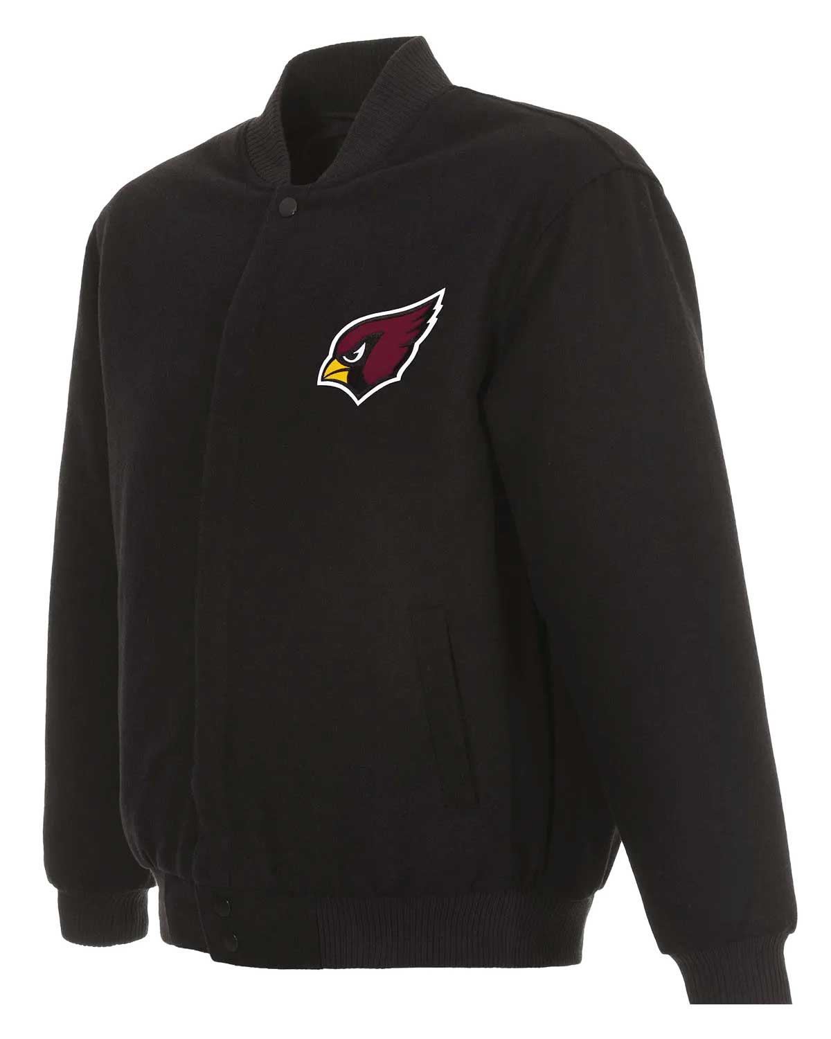 Arizona Cardinals Black Wool Bomber Jacket | Elite Jacket