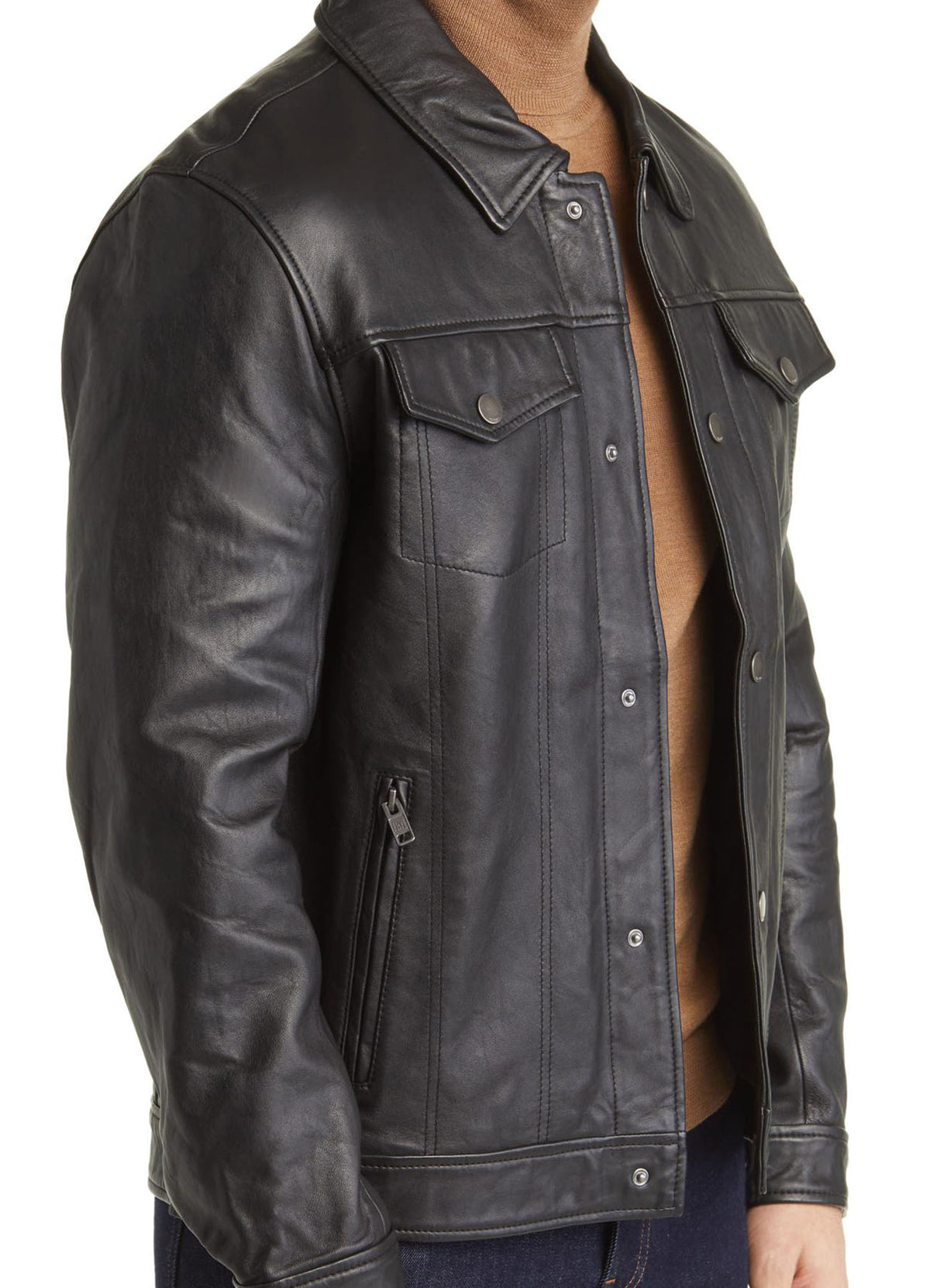 Mens Dark Brown Leather Jacket | Shop Now!