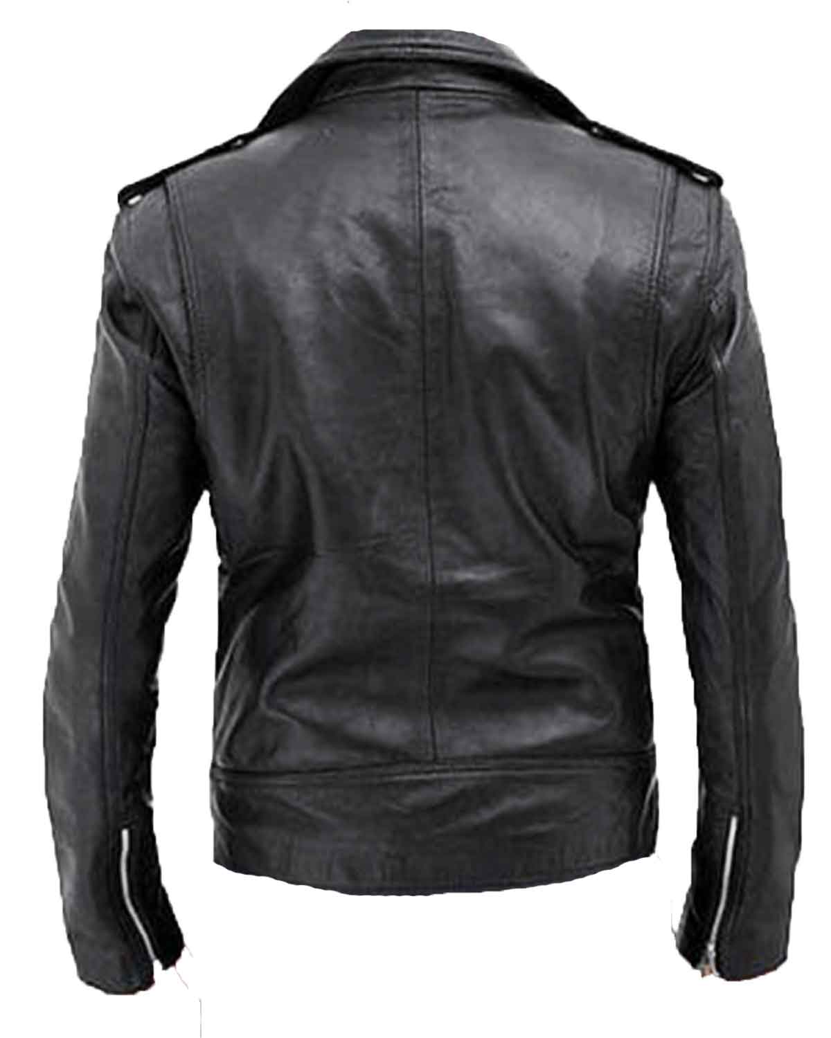 Mens Black Motorcycle Real Leather Jacket | Elite Jacket
