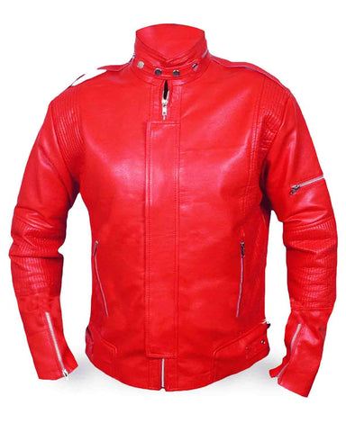 Elite Daft Punk Red Leather Jacket