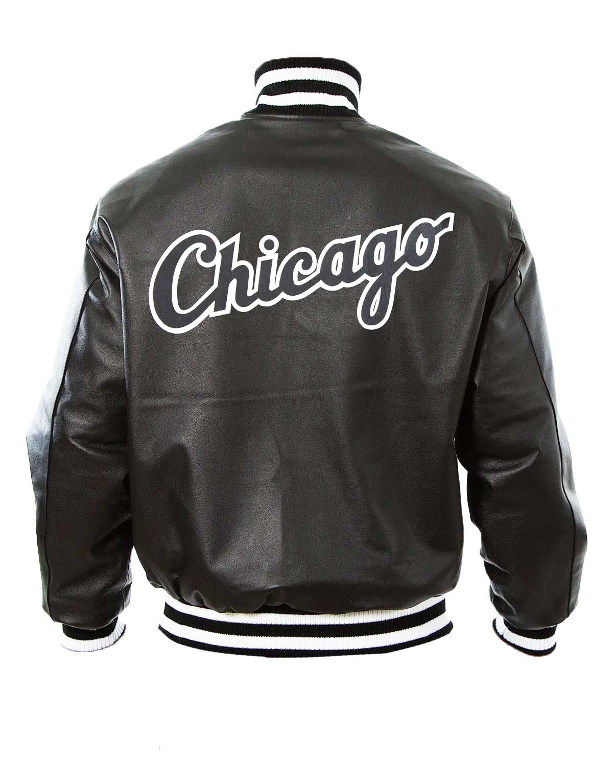 Chicago White Sox Black Leather Bomber Jacket | Elite Jacket