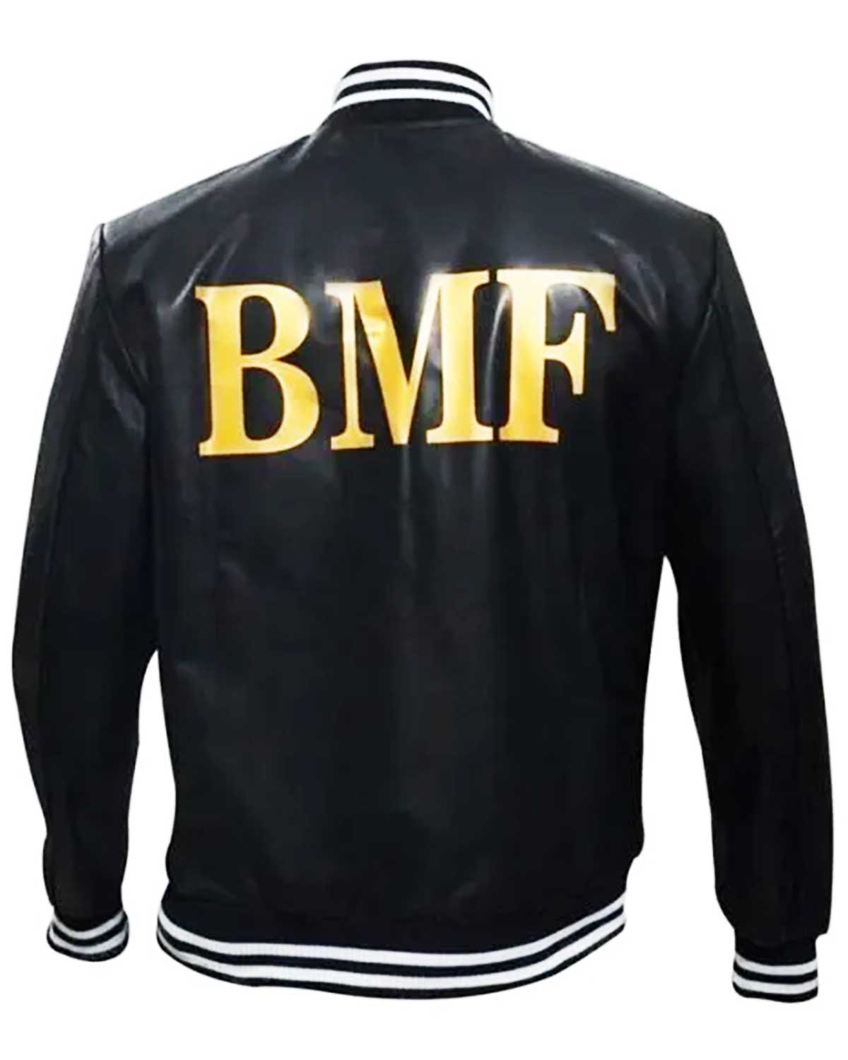 Mens Black Mafia Family BMF Black Bomber Jacket | Elite Jacket