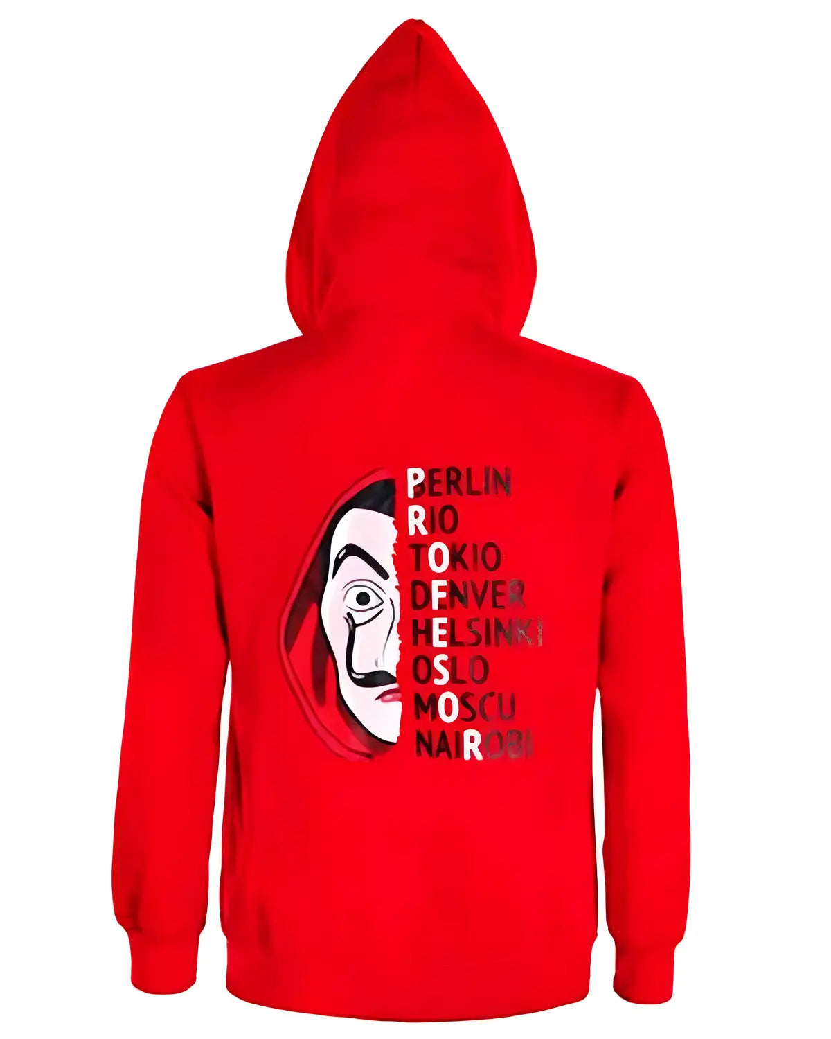 La Casa De Papel Money Heist Red Hoodie | Elite Jacket