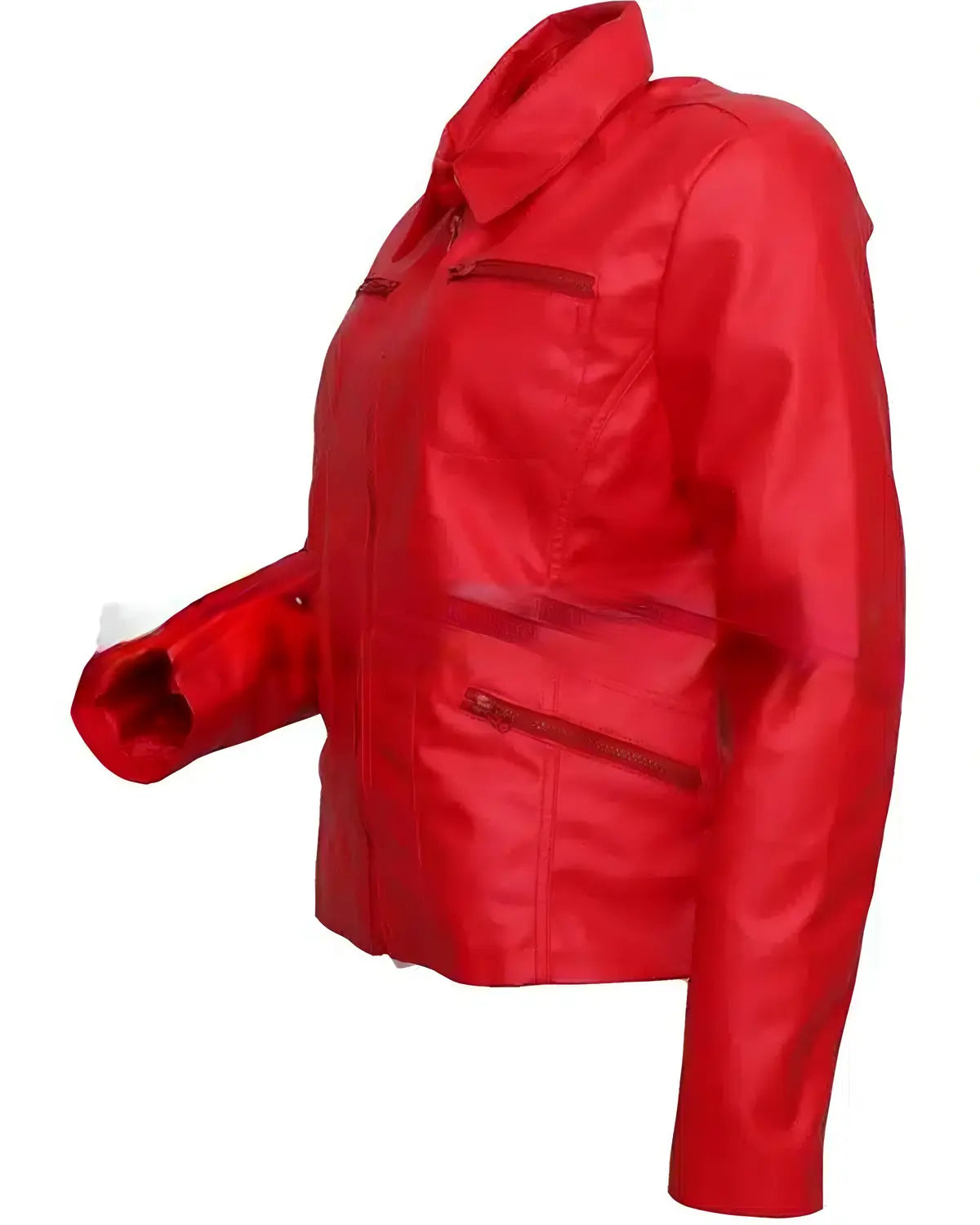 Womens Emma Swan Red Leather Jacket | Elite Jacket