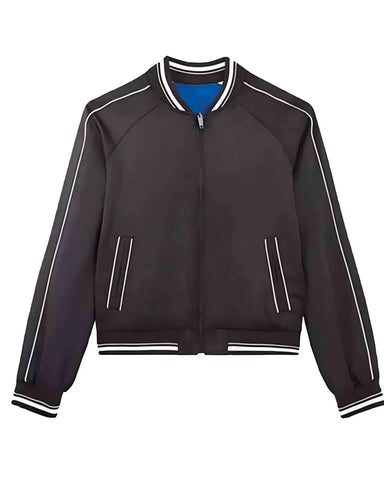 Womens Wednesday Addams Bomber Jacket | Elite Jacket