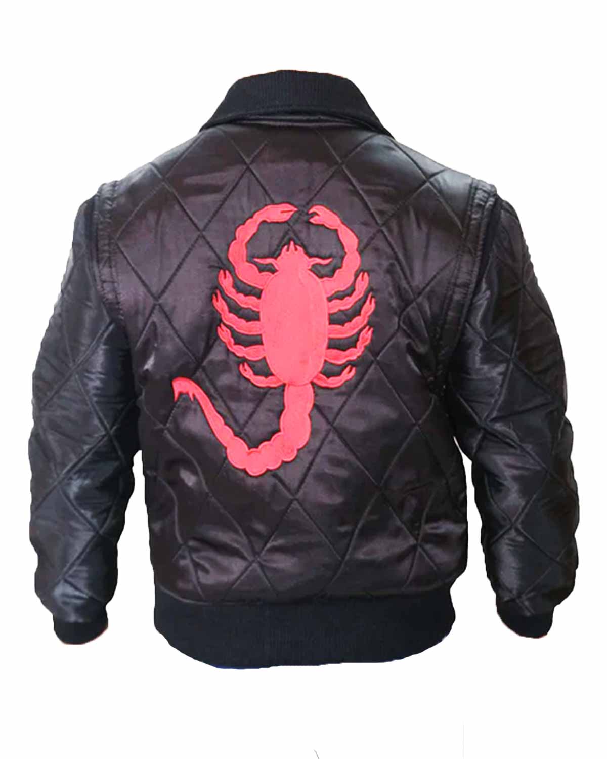 Drive Movie Red Scorpion Ryan Gosling Black Zip Up Jacket