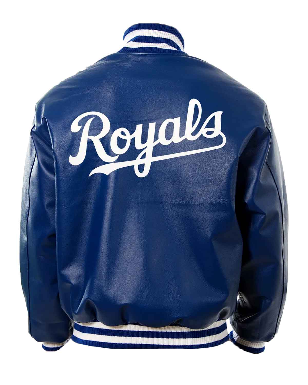 Kansas City Royals Team Leather Letterman Jacket