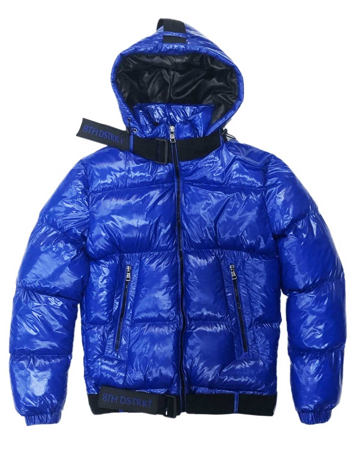 8th District With Hood Puffer Jacket | Elite Jacket