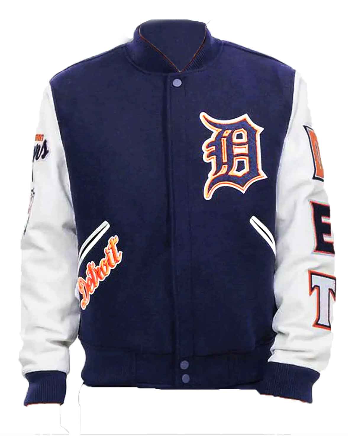 Detroit Tigers Letterman Logo Varsity Jacket | Elite Jacket