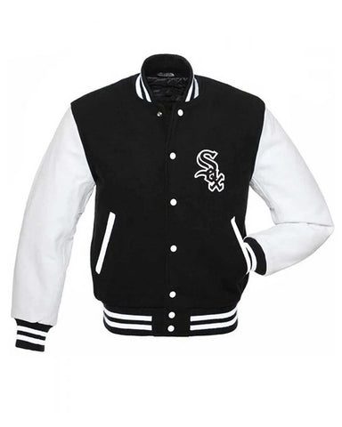 MLB Chicago White Sox Varsity Black And White Varsity Jacket