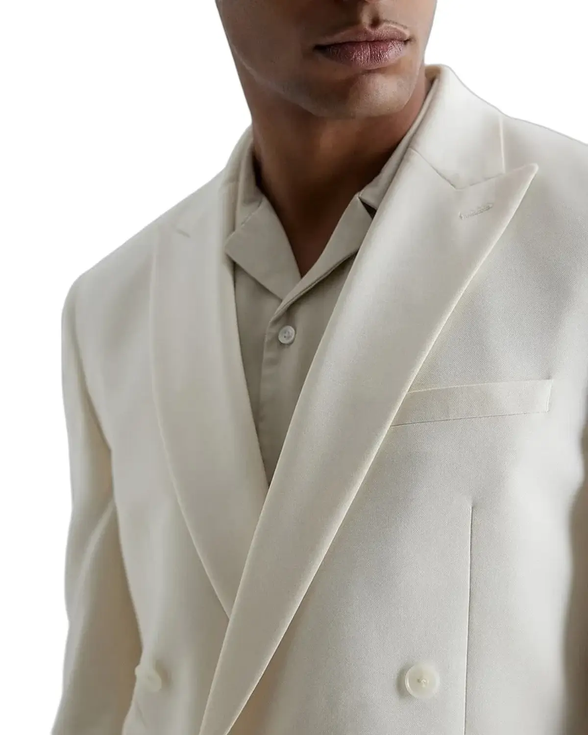 Mens White Double Breasted Tuxedo Suit | Elite Jacket