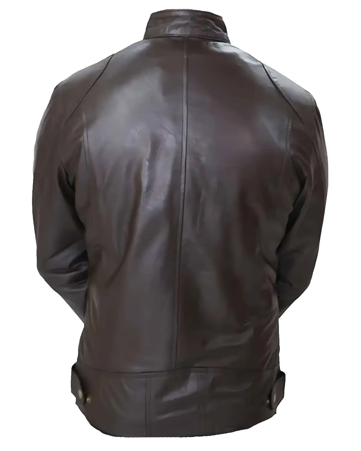 Mens Cafe Racer Biker Sheepskin Leather Jacket | Eite Jacket