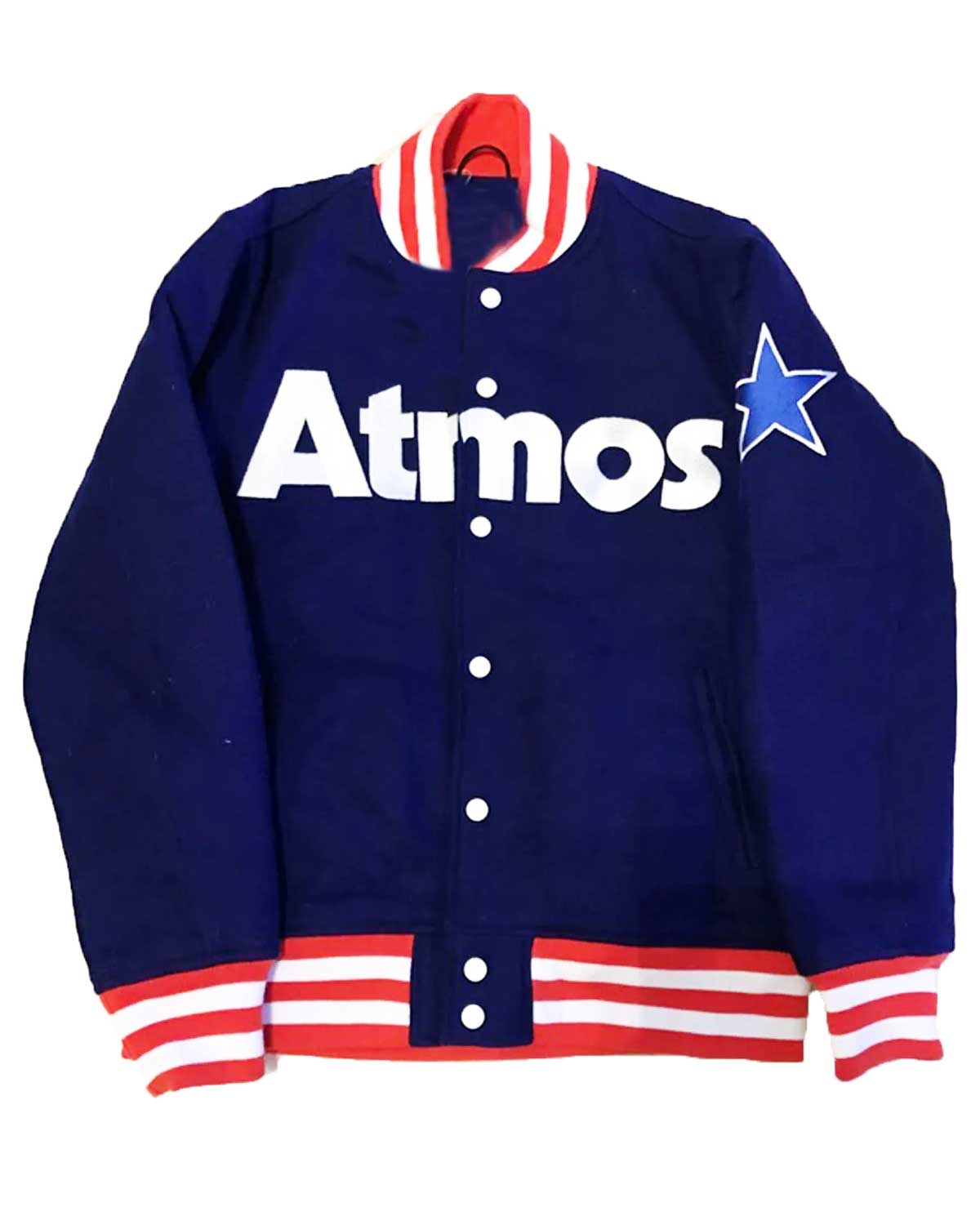 Atmos Cowboys Multicolor Letterman Jacket | Elite Jacket