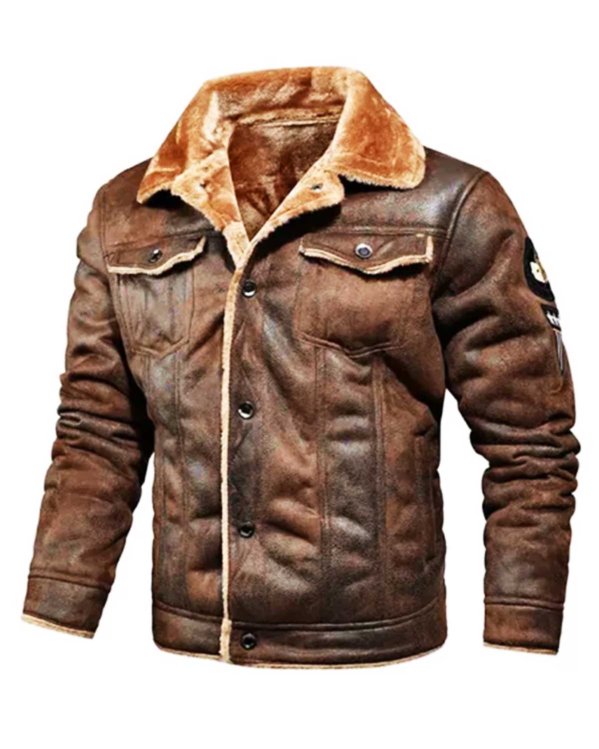 Mens Flights Aviator Pilot Leather Bomber Jacket | Elite Jacket