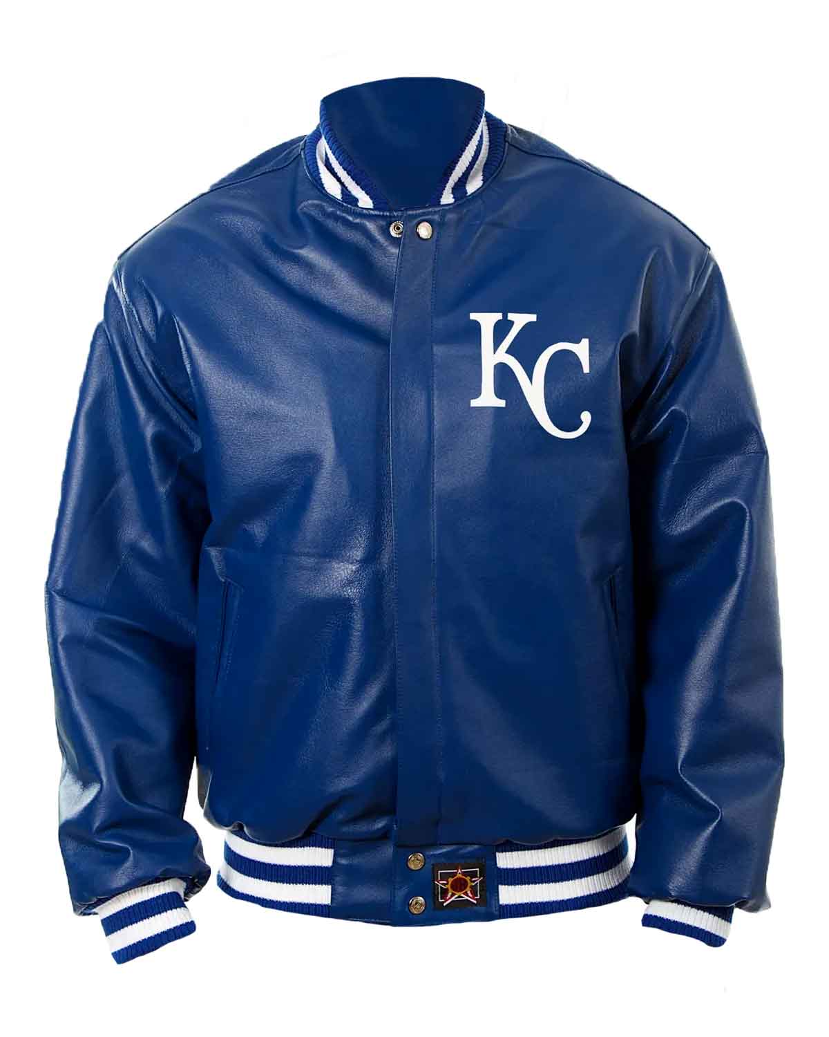 Kansas City Royals Team Leather Letterman Jacket