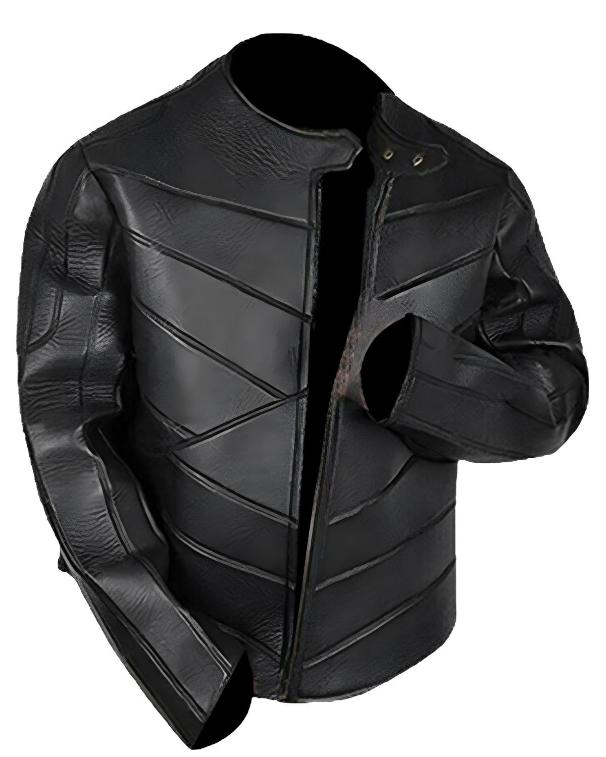 Mens Black Leather Winters Jacket | Elite Jacket