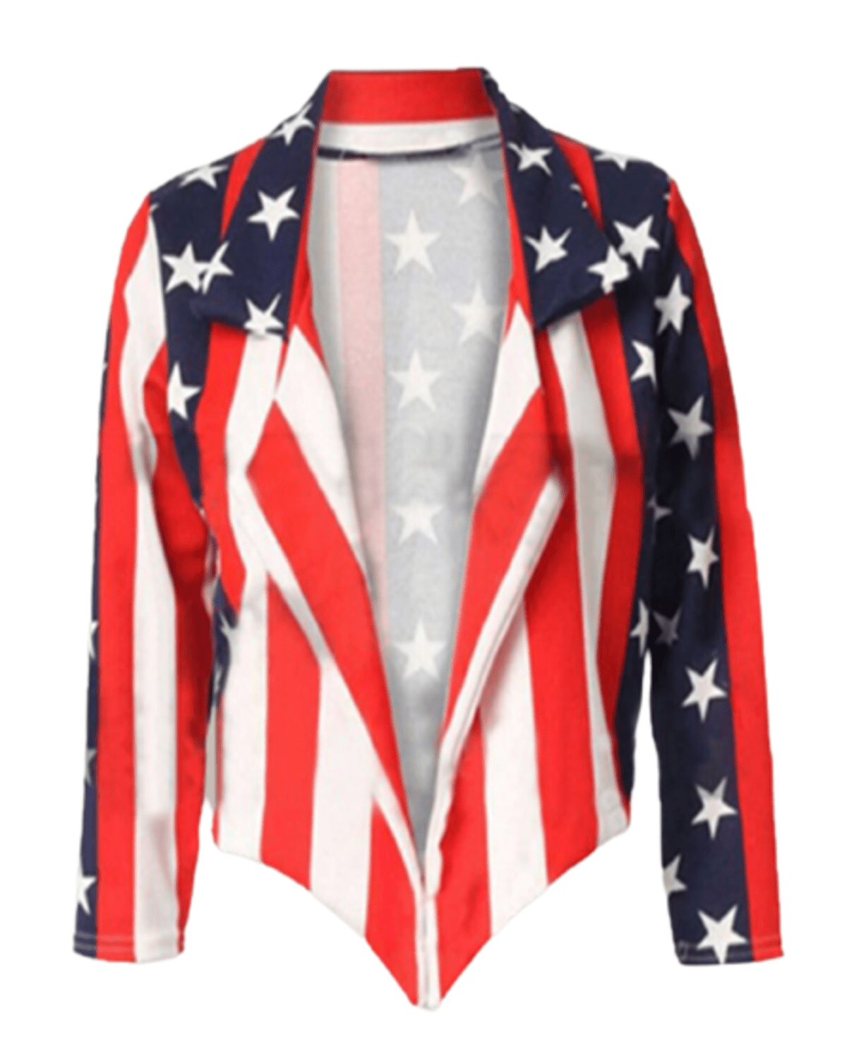 Elite American Flag Women Independence Day Costumes Leather Jacket