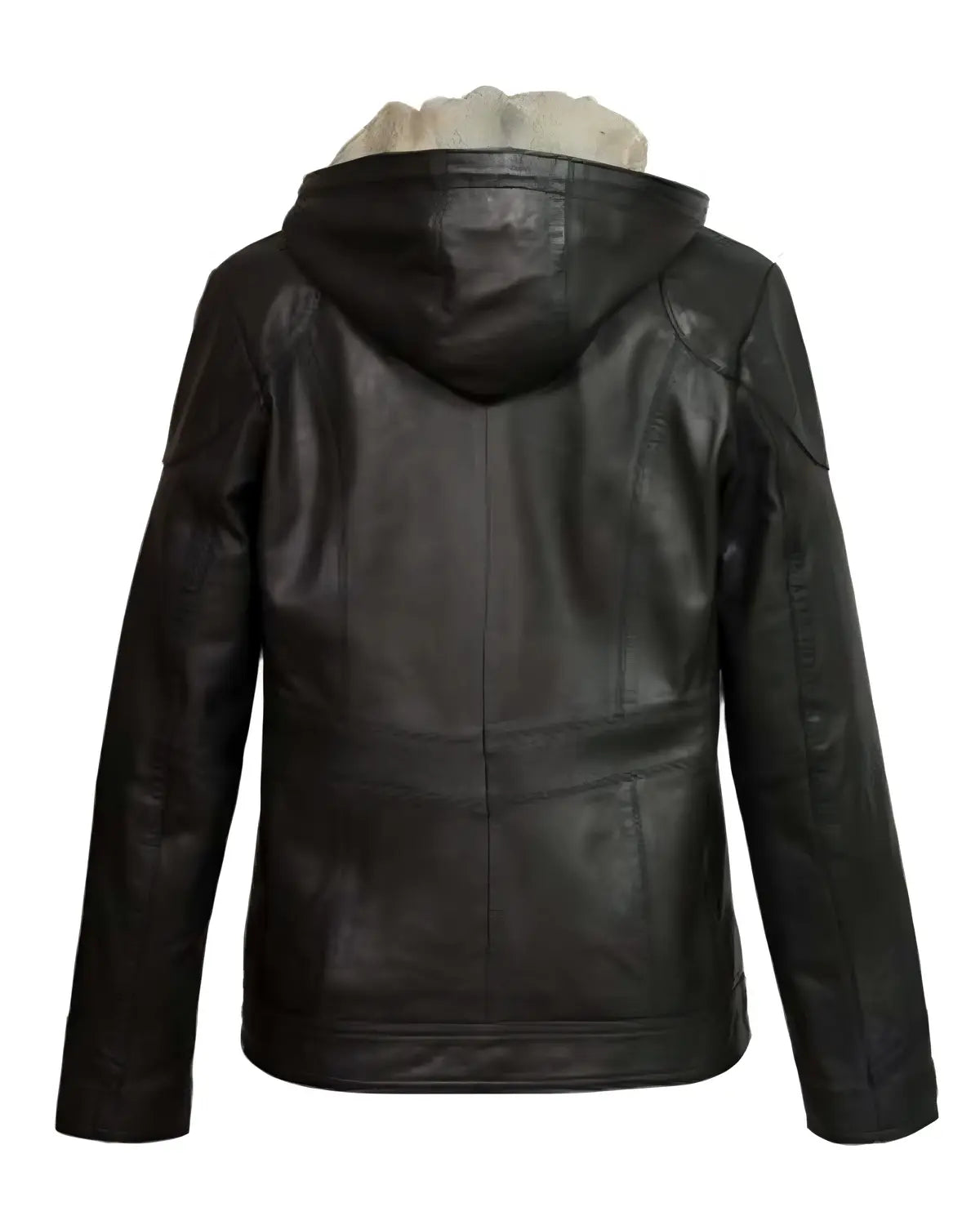 Womens Black Hooded Leather Jacket | Elite Jacket