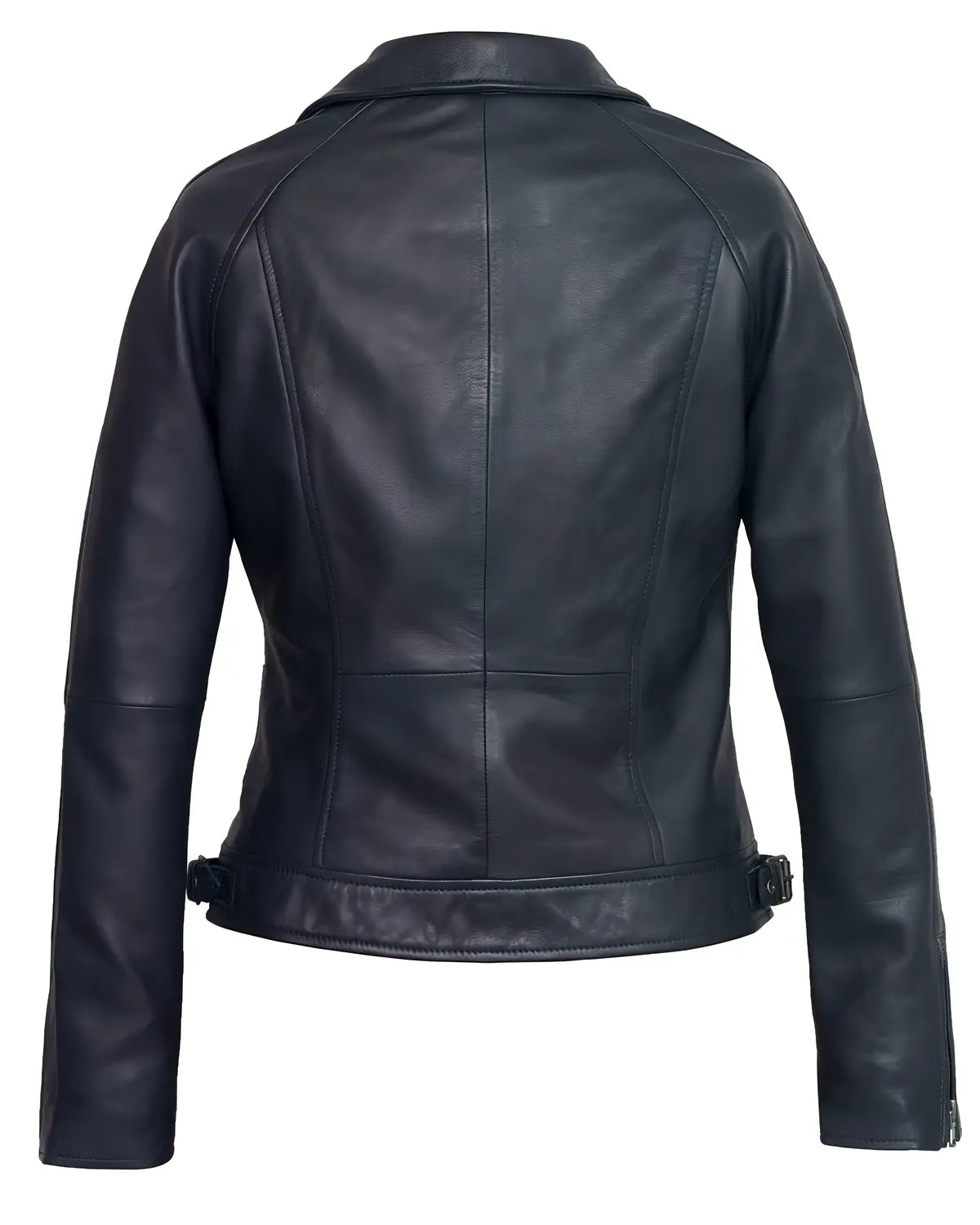 Womens Navy Leather Jacket | Elite Jacket