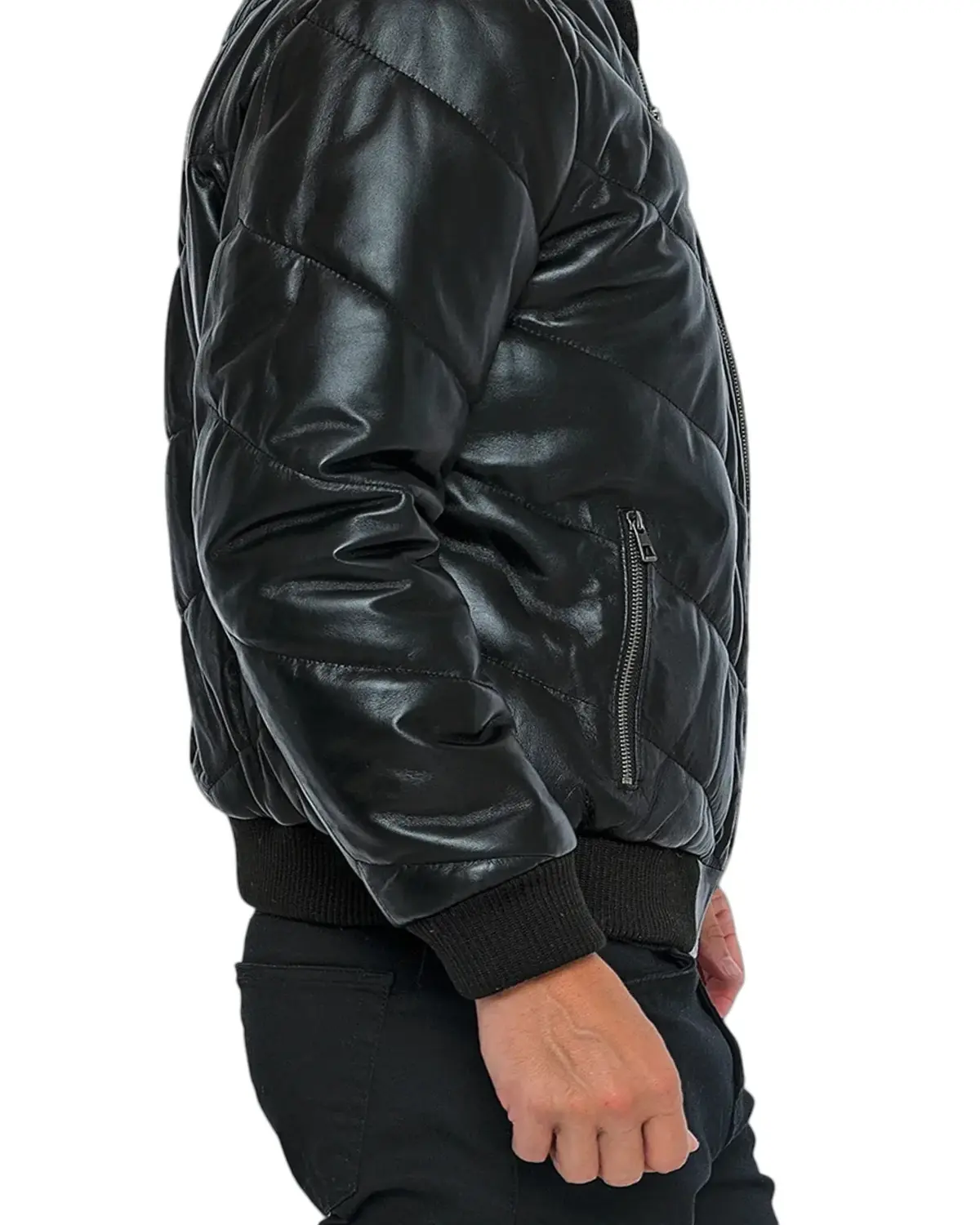 Mens Diamond Stitched Style Bomber Jacket | Elite Jacket