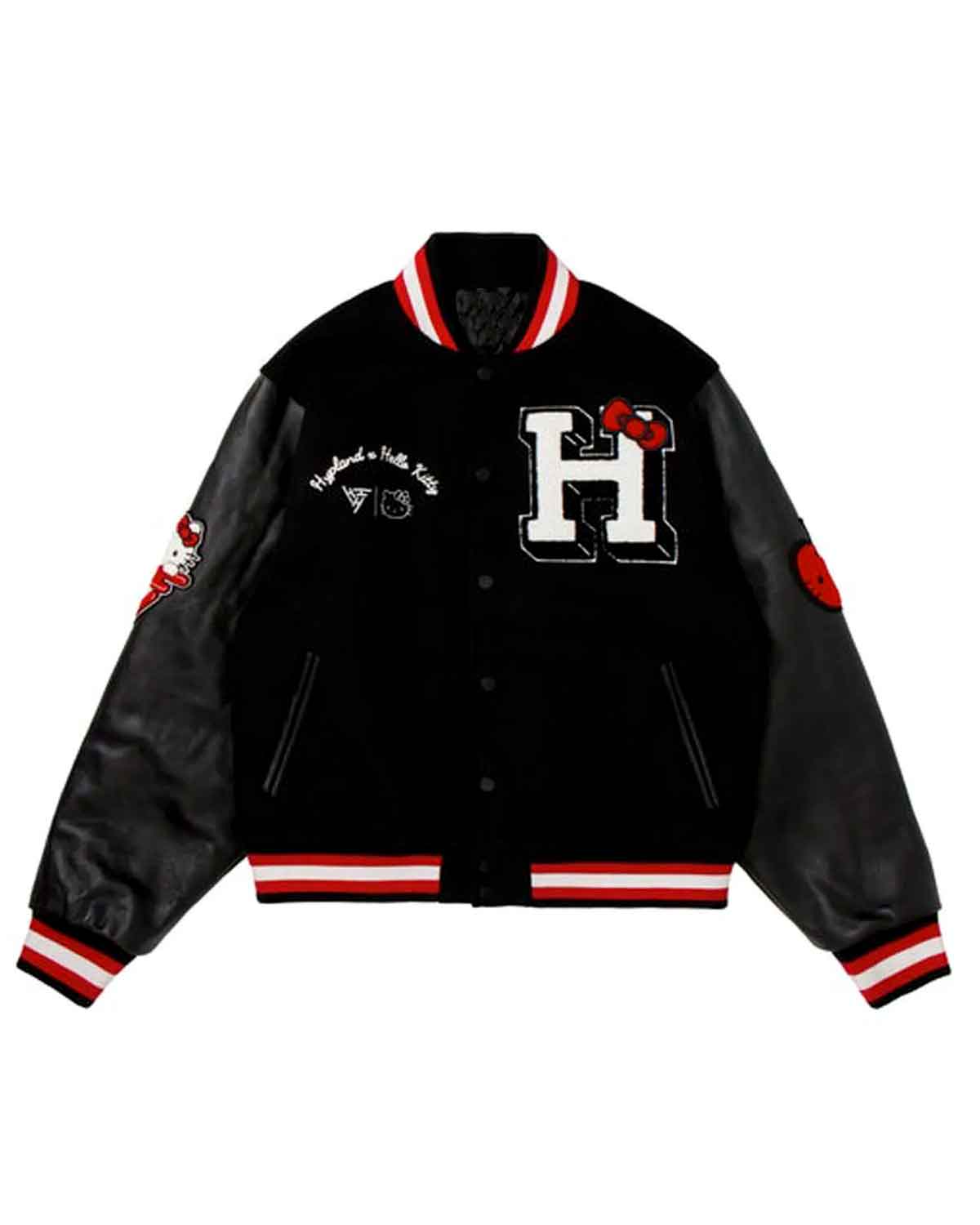 Hello Kitty Apples Letterman Varsity Jacket