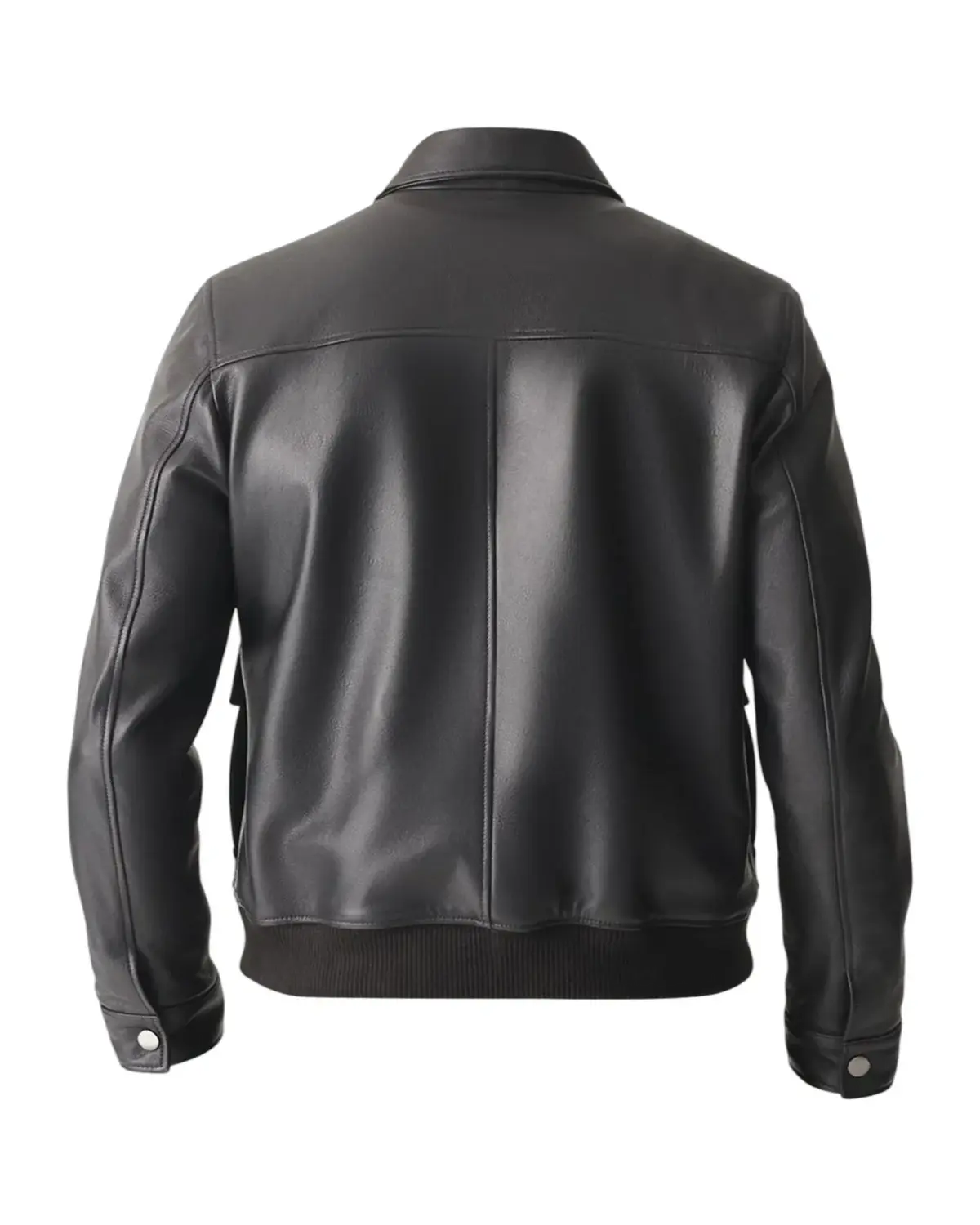 Mens Slimfit Black Lambskin Leather Jacket | Elite Jacket