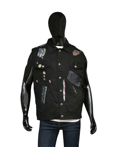 Mens Zombie 2 Bonzo Halloween Leather Vest | Elite Jacket