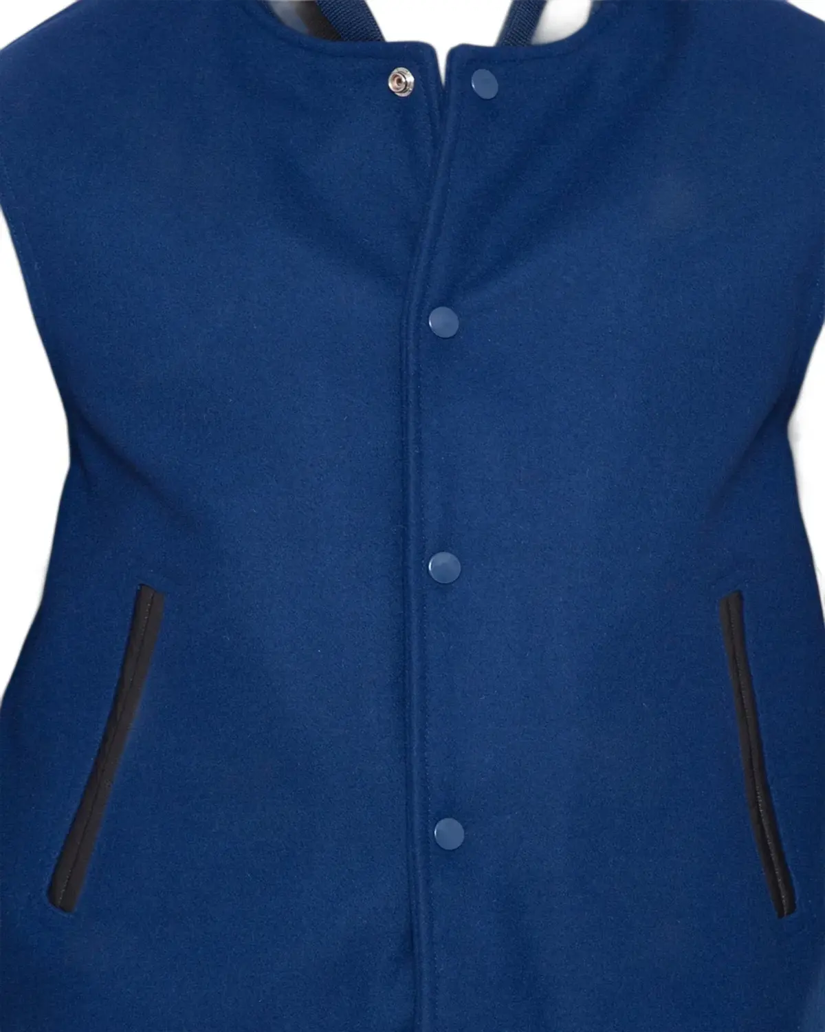 Mens Blue and Black Varsity Jacket | Elite Jacket