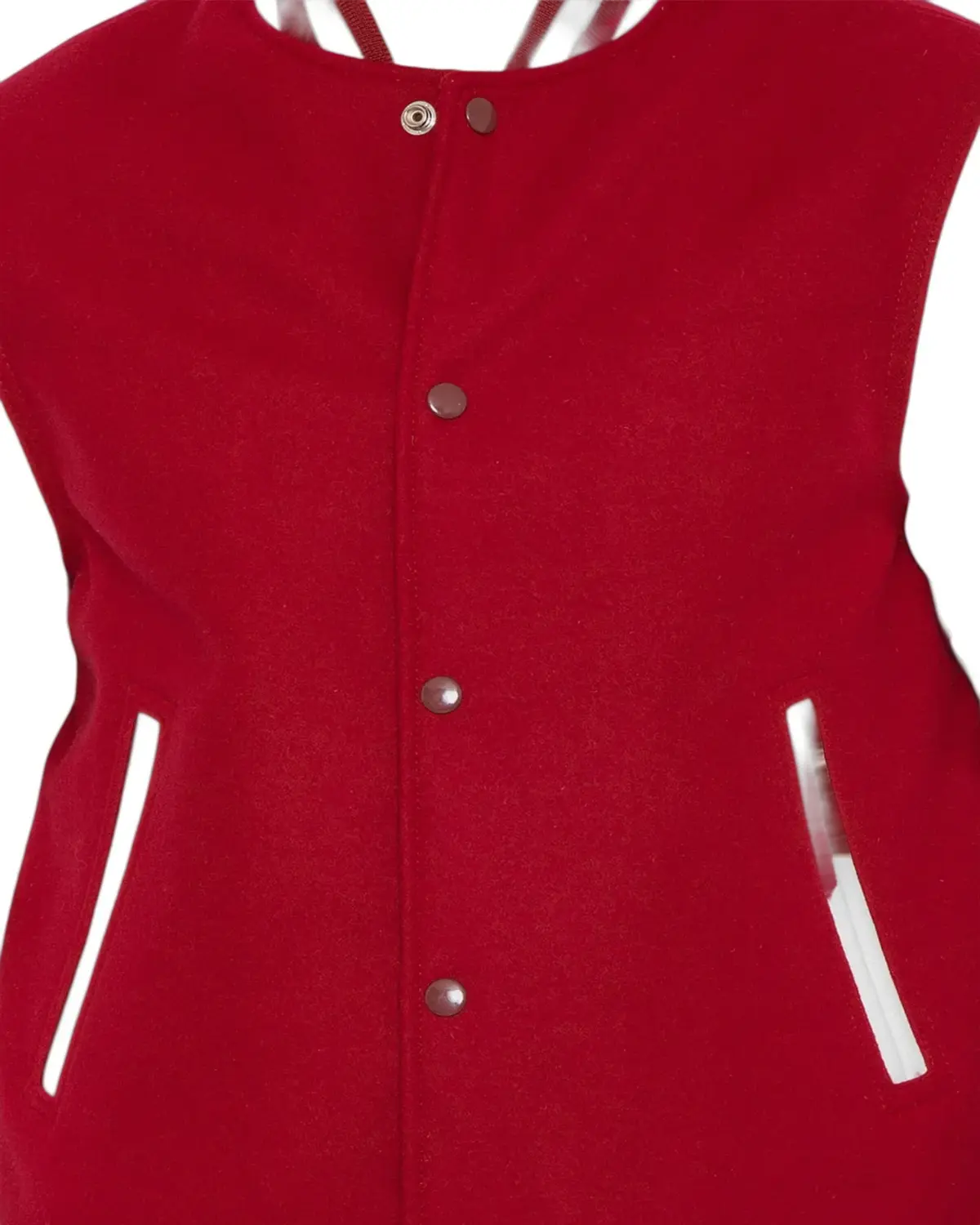 Mens Casual Red and White Varsity Jacket | Elite Jacket