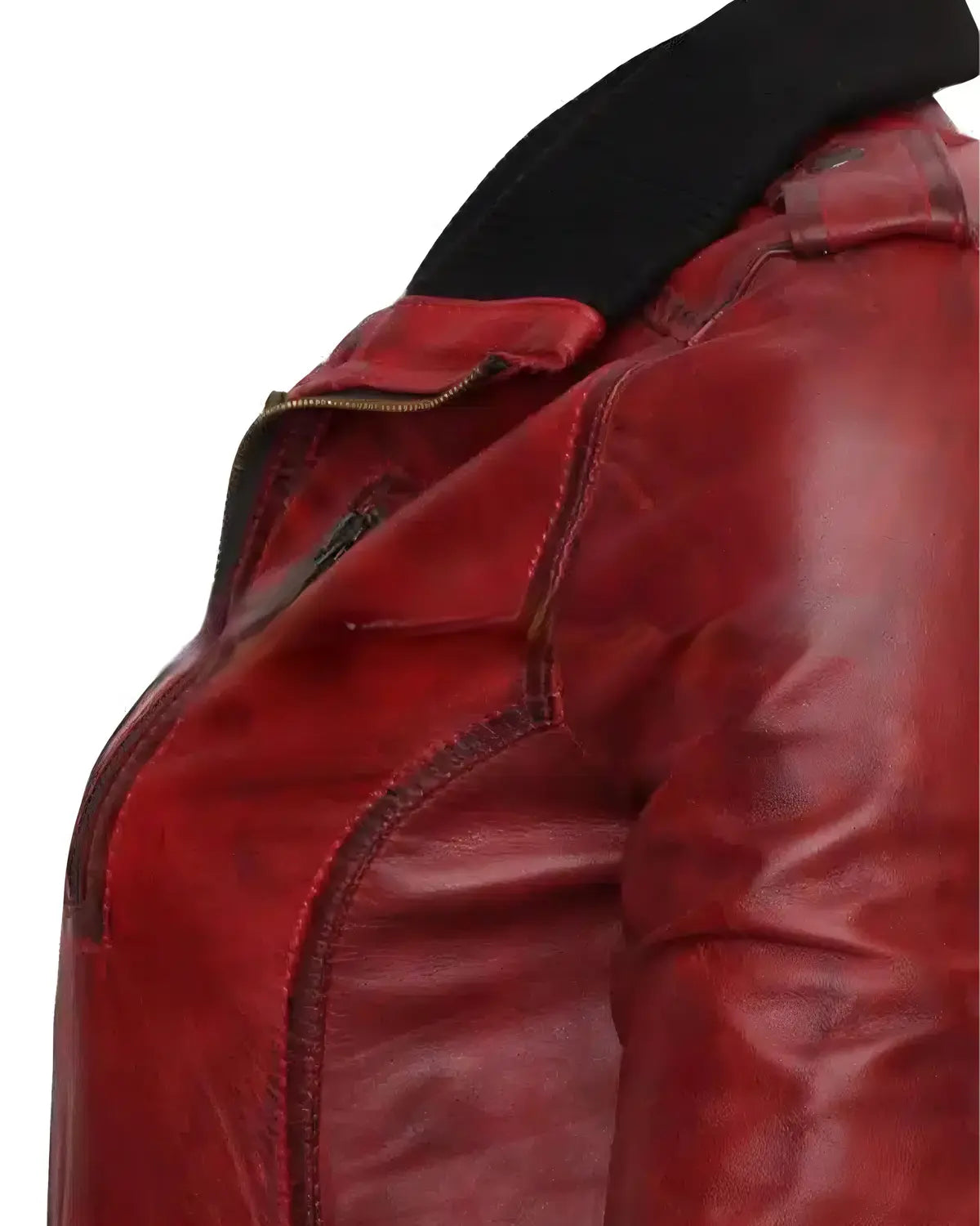  Women Designer Waxed Motorbike Leather Jacket | Elite Jacket