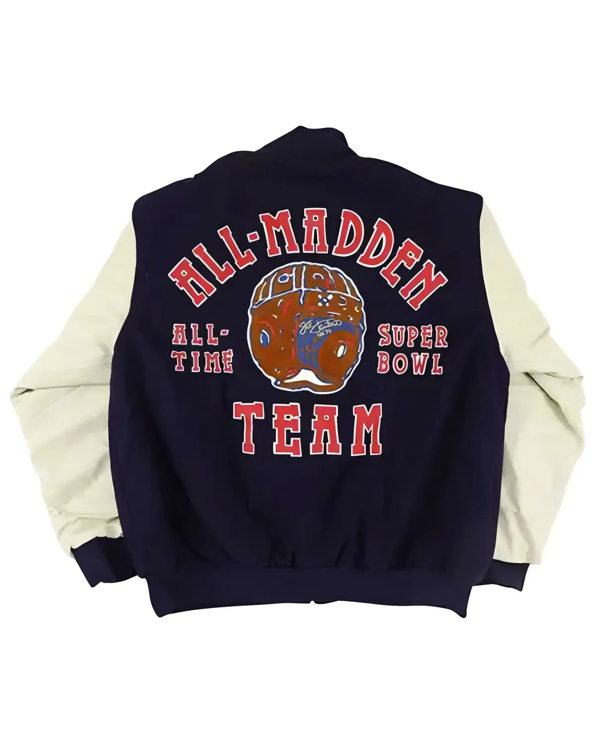 Mens Super Bowl All Madden Blue Bomber Jacket | Elite Jacket