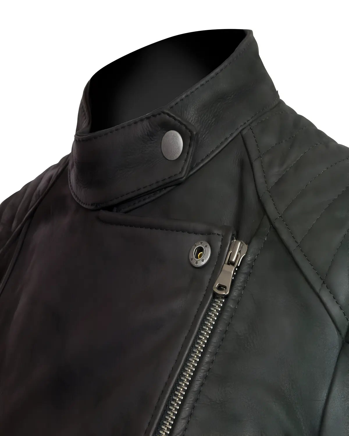 Womens Black Leather Stylish Biker Jacket | Elite Jacket