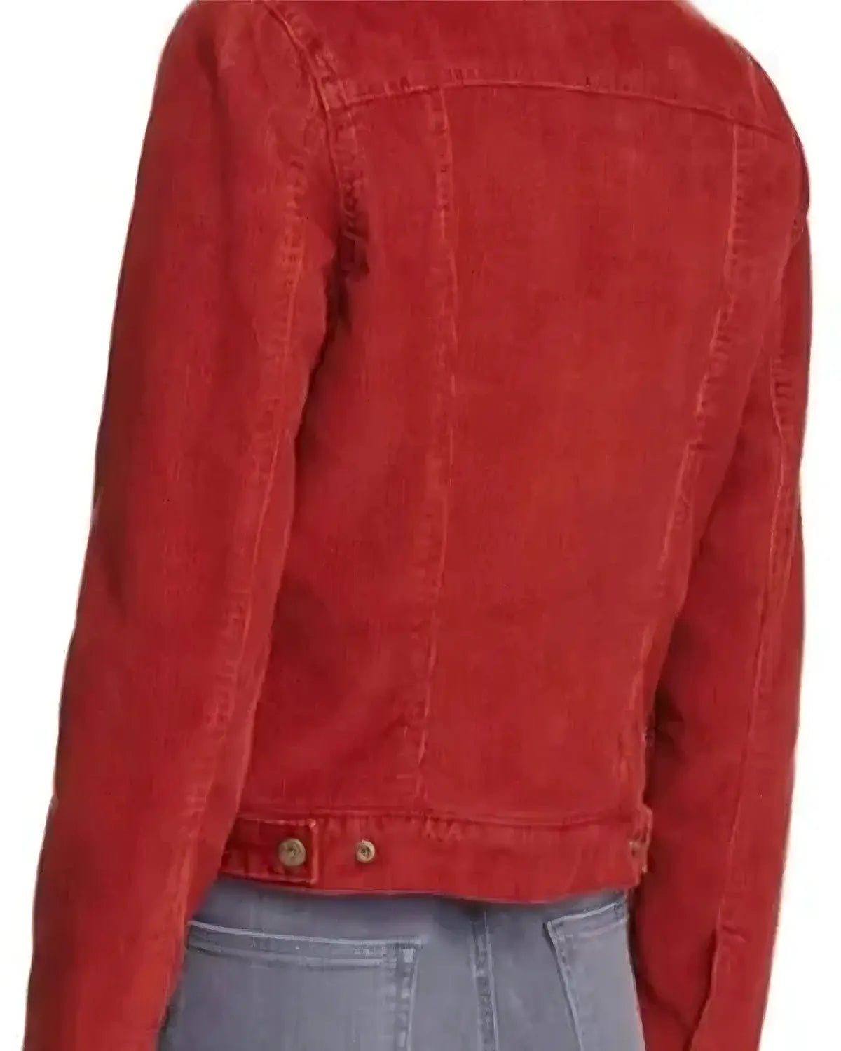 Stranger Things Nancy Wheeler Red Denim Jacket