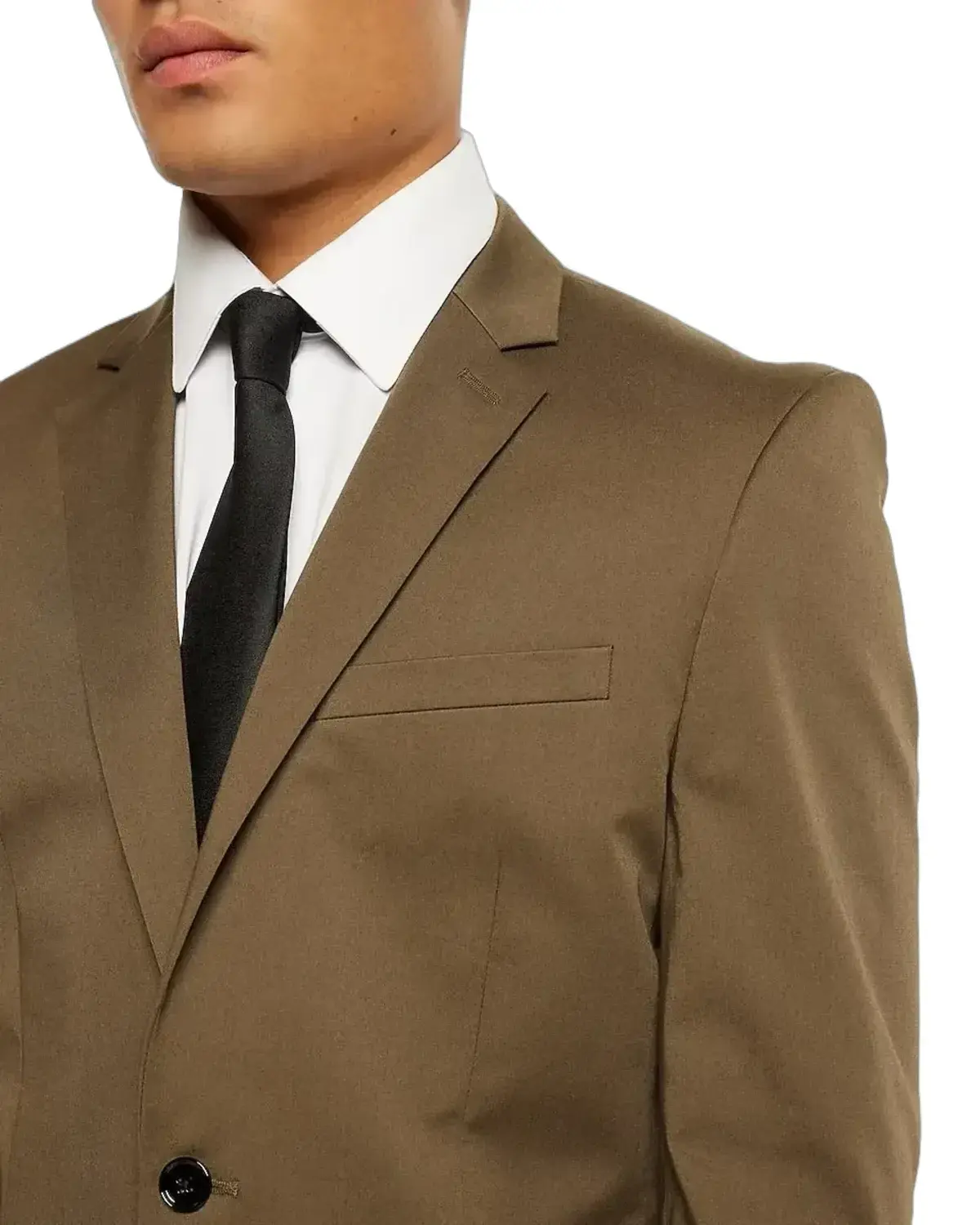 Mens Vintage Olive Brown Tuxedo Suit | Elite Jacket