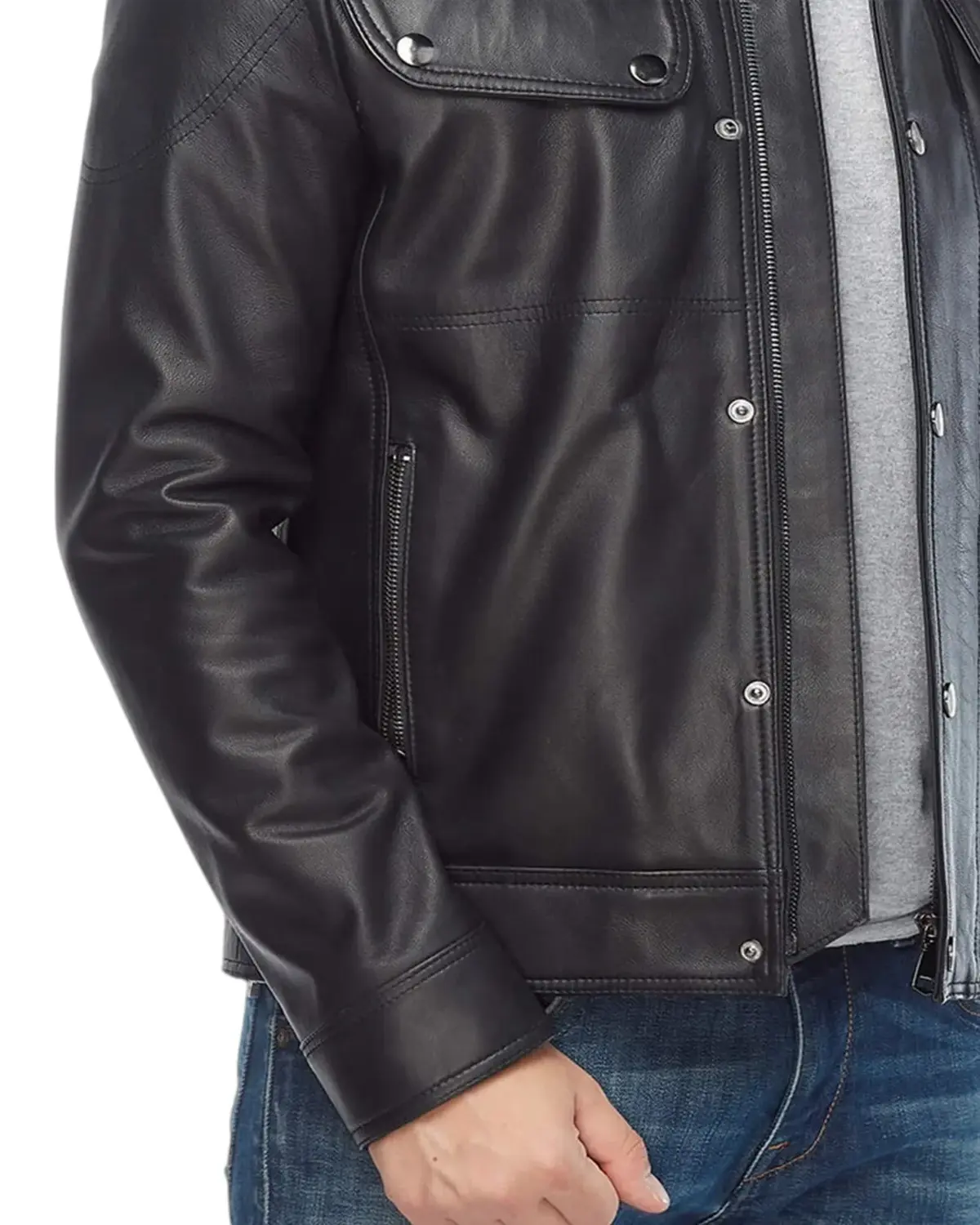 Mens Soft Black Biker Leather Jacket | Elite Jacket